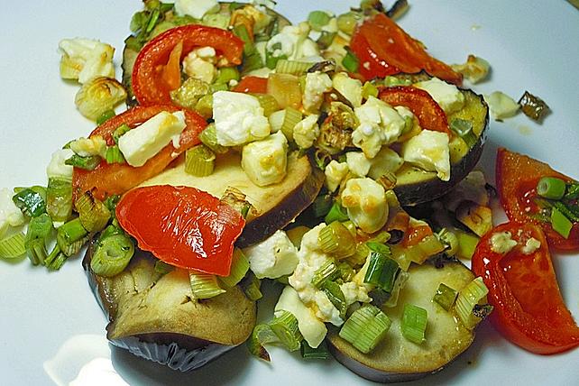 Aubergine Vegetables with Feta